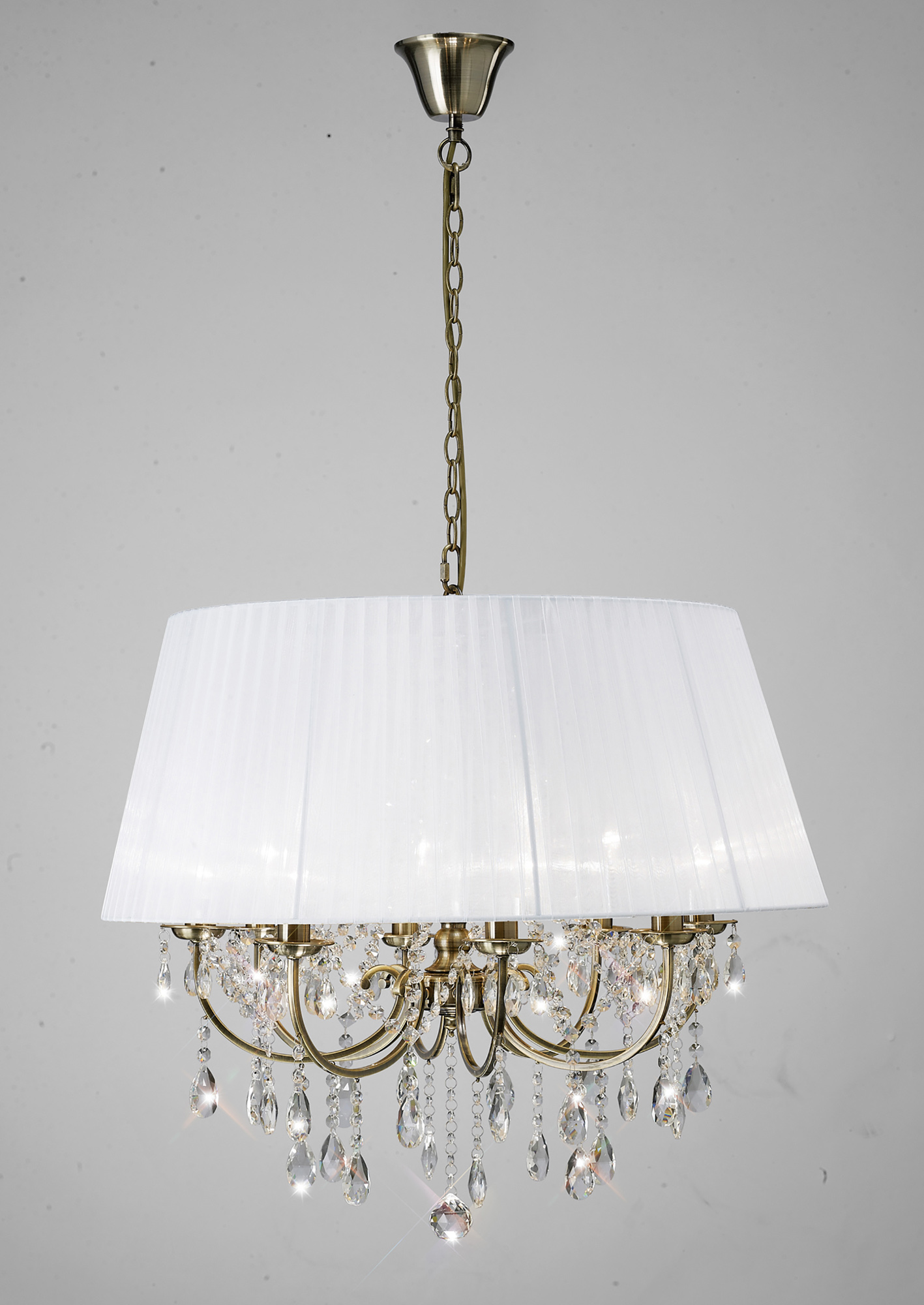 Olivia Antique Brass-White Crystal Ceiling Lights Diyas Contemporary Crystal Ceiling Lights Olivia Antique Brass-White Crystal Ceiling Lights Diyas Contemporary Crystal Ceiling Lights